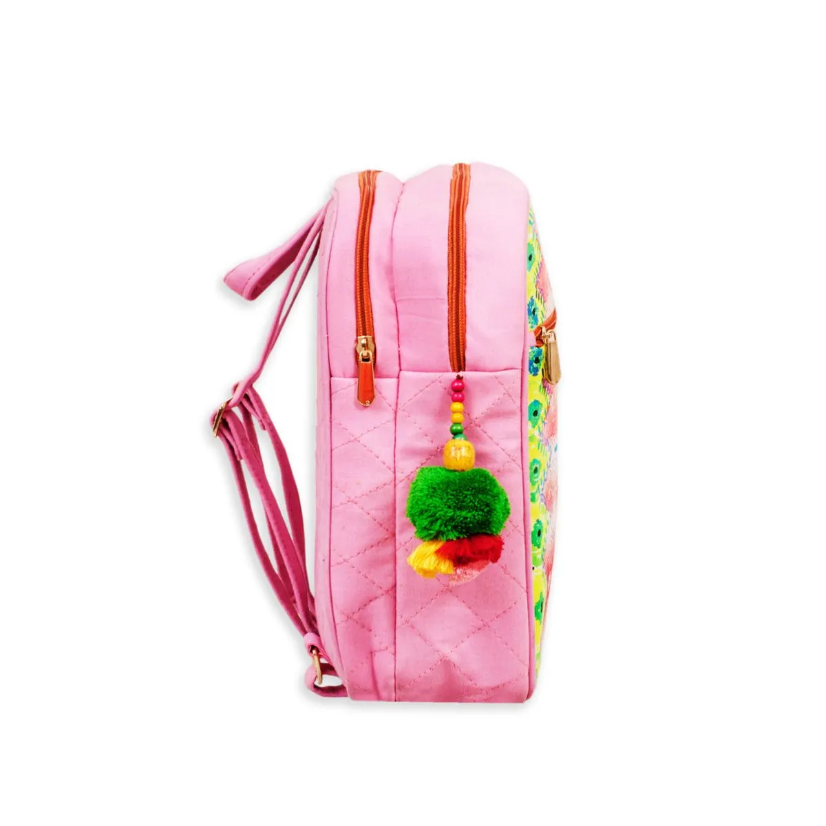 Pink Ikkat Backpack
