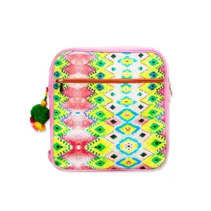 Pink Ikkat Backpack