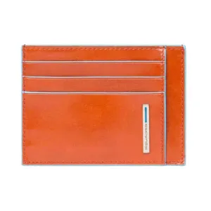 Piquadro Blue Square Credit Card Holder - Orange - PP2762B2R/AR