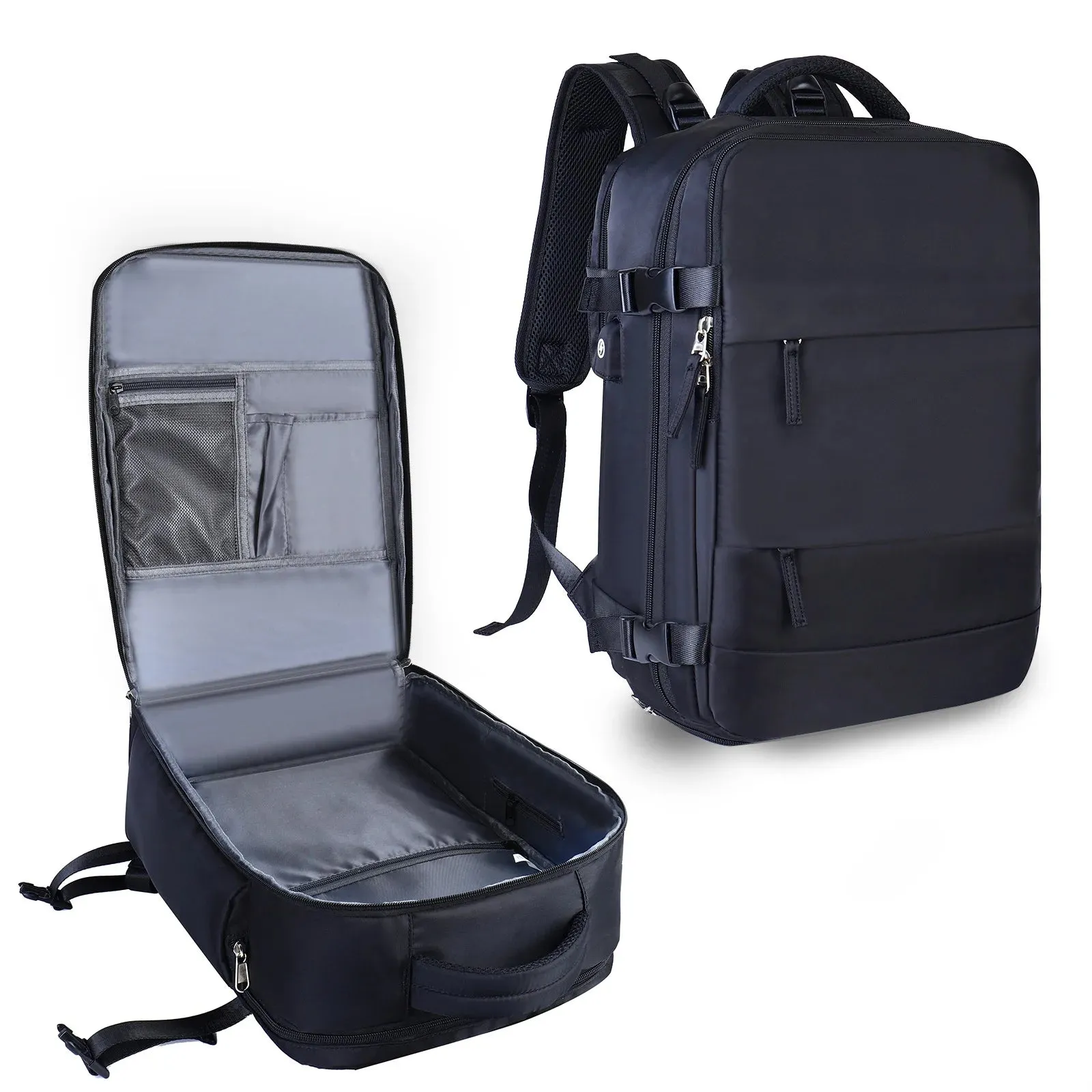 Sleek Lavender Multi-Function Travel Backpack