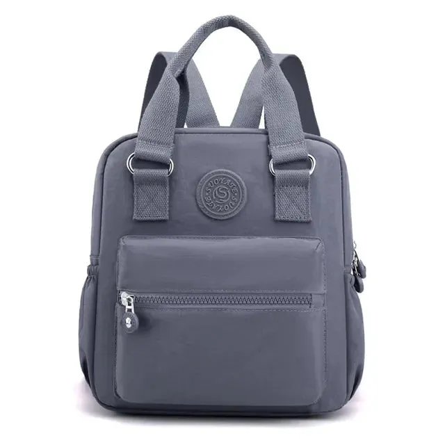 Sohiwoo Girl Outdoor Bag Backpack Hiking Top-handle Printing High Quality Female Women Bag Nylon Rucksack Flower Shoulder Trekking