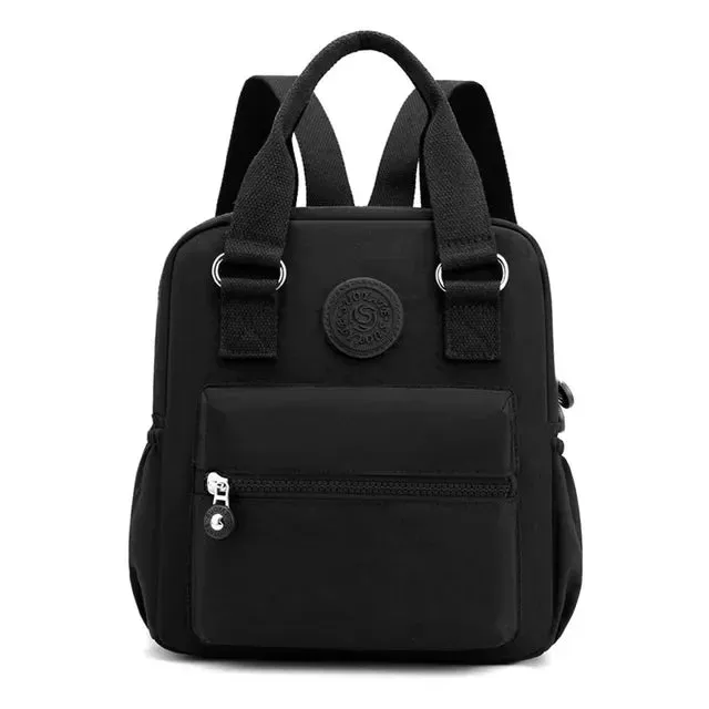 Sohiwoo Girl Outdoor Bag Backpack Hiking Top-handle Printing High Quality Female Women Bag Nylon Rucksack Flower Shoulder Trekking