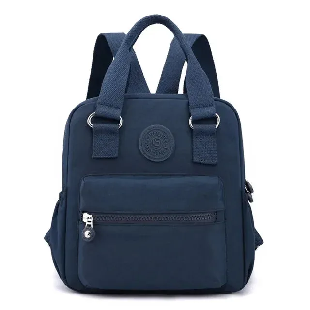Sohiwoo Girl Outdoor Bag Backpack Hiking Top-handle Printing High Quality Female Women Bag Nylon Rucksack Flower Shoulder Trekking