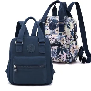 Sohiwoo Girl Outdoor Bag Backpack Hiking Top-handle Printing High Quality Female Women Bag Nylon Rucksack Flower Shoulder Trekking