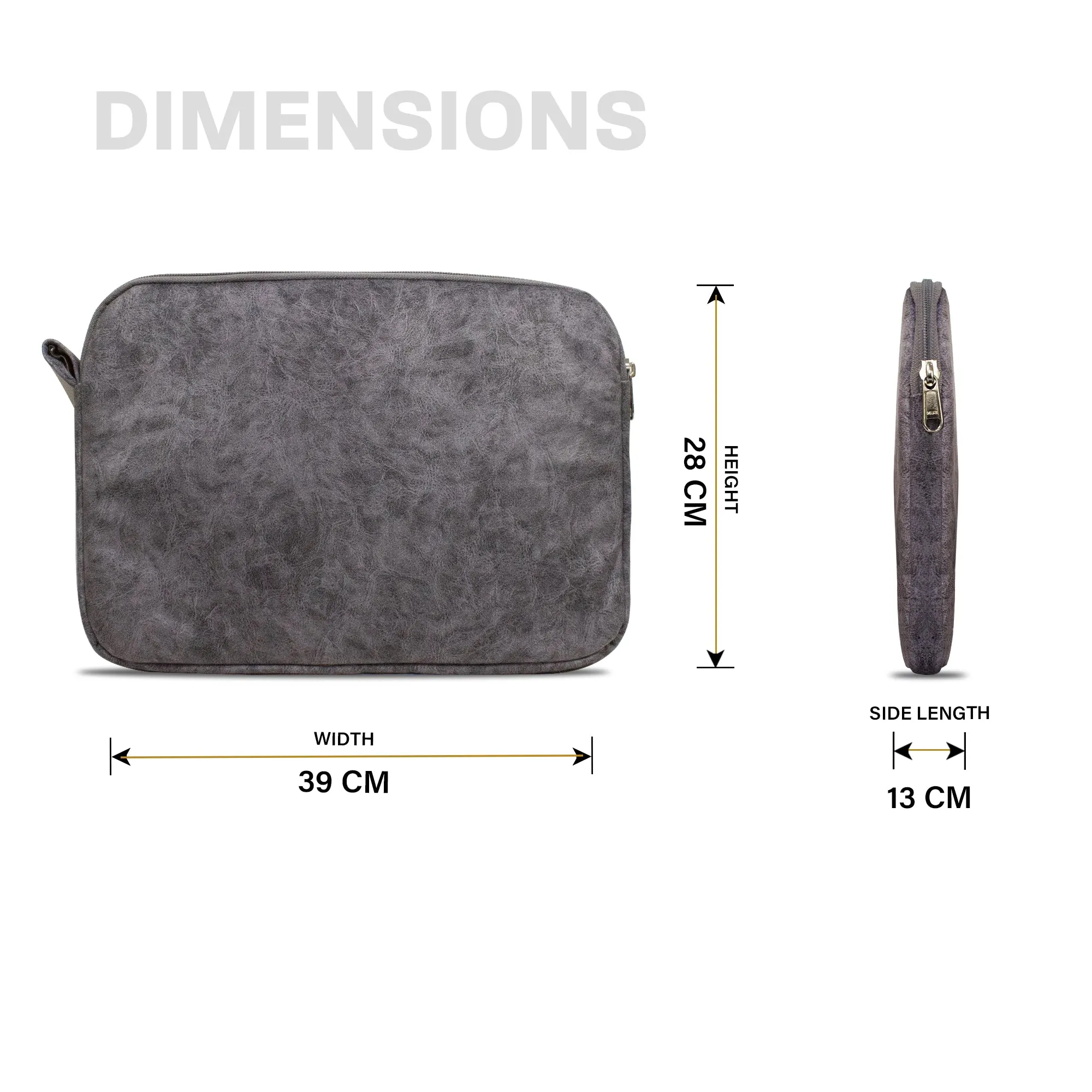 Suede Laptop Sleeves for 13 inches Laptop (Slate Grey)