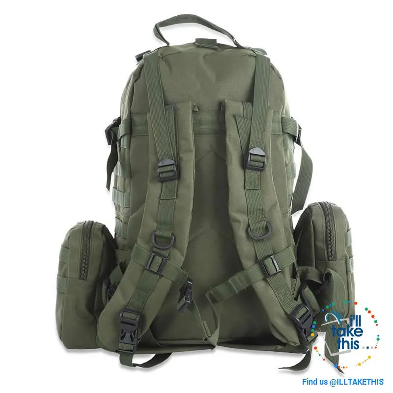 Tactical Camouflage Backpack HUGE 50L Outdoor Sport, Climbing, Hiking, Camping, Travel Sports Bag
