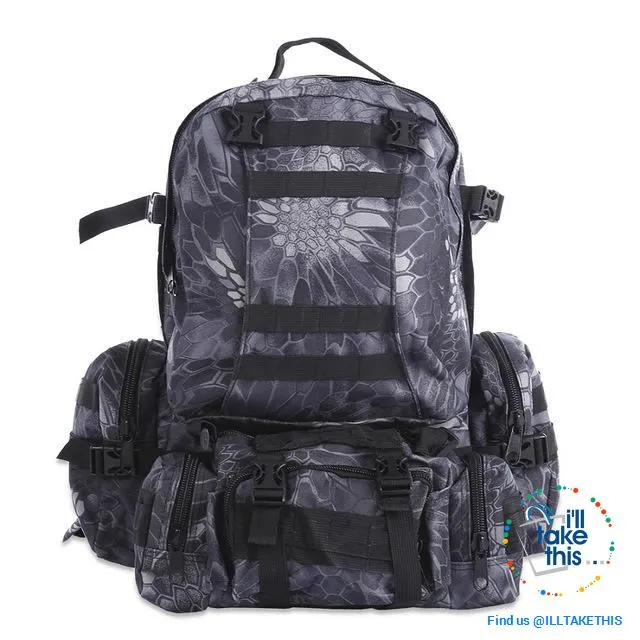 Tactical Camouflage Backpack HUGE 50L Outdoor Sport, Climbing, Hiking, Camping, Travel Sports Bag