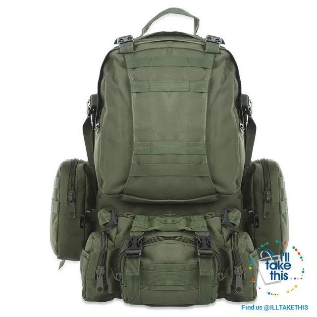 Tactical Camouflage Backpack HUGE 50L Outdoor Sport, Climbing, Hiking, Camping, Travel Sports Bag