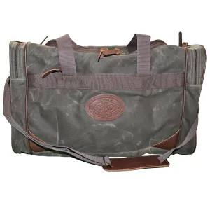 Tag Safari Duffle Bag - Waxed Canvas - Olive Green