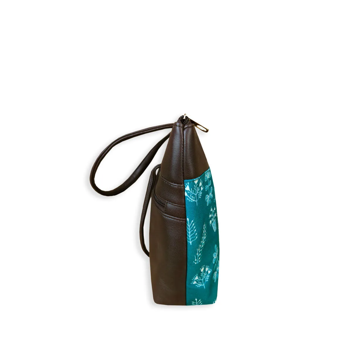 Teal Warli Garden Tote Bag