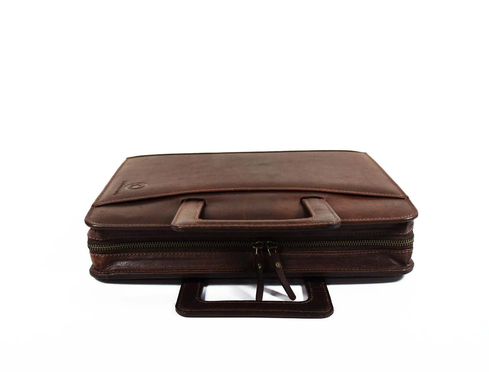 Tulsa Leather Organizer - Walnut Brown