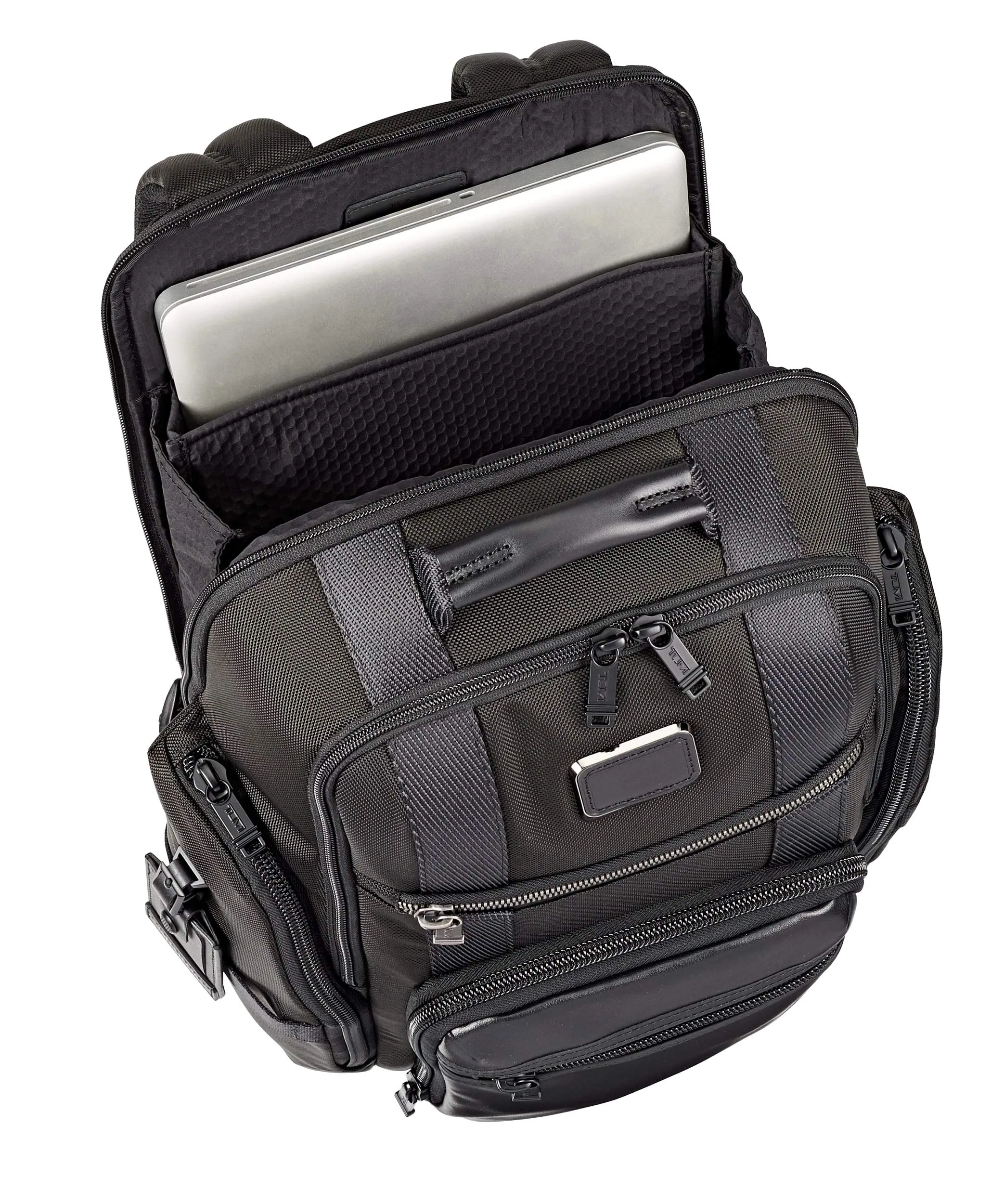 TUMI - Alpha Bravo Sheppard Deluxe Brief Pack Laptop Backpack - 15 Inch Computer Bag for Men and Women - Black