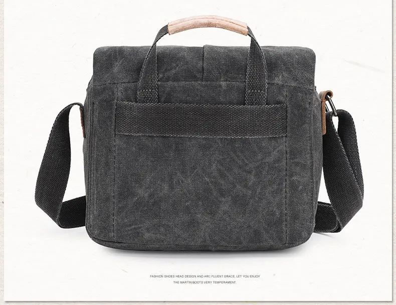 Waterproof Canvas Camera Bag for Men Women - DSLR Camera Backpack