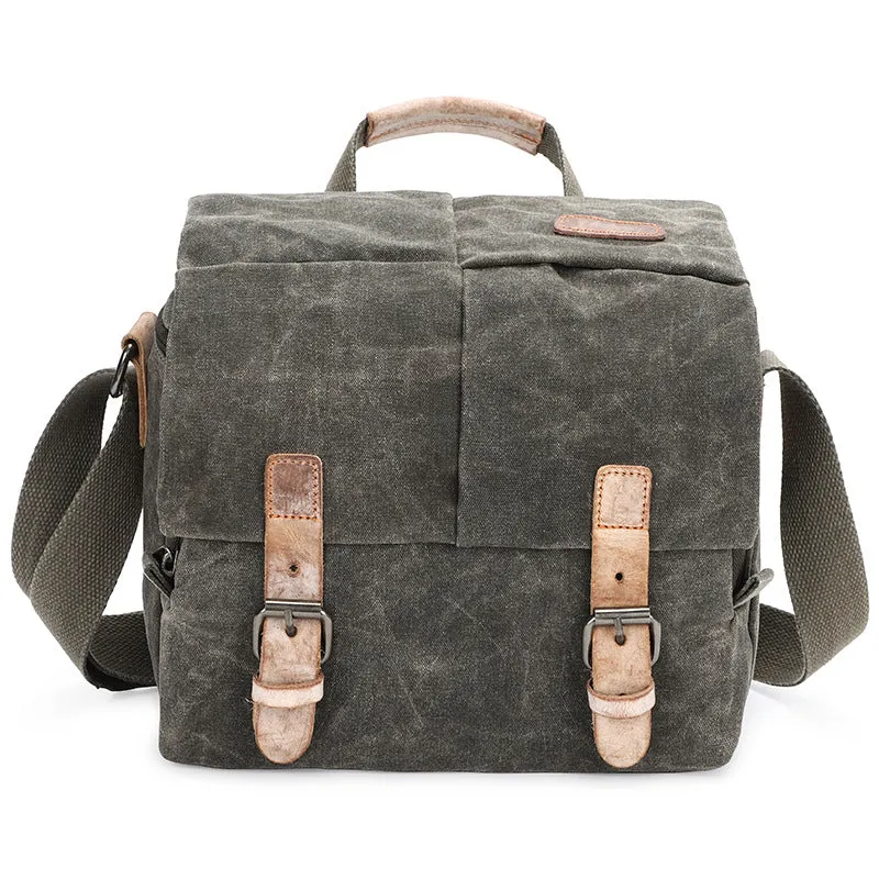 Waterproof Canvas Camera Bag for Men Women - DSLR Camera Backpack