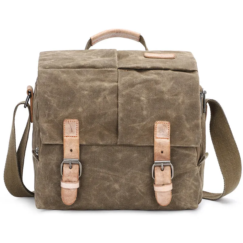 Waterproof Canvas Camera Bag for Men Women - DSLR Camera Backpack