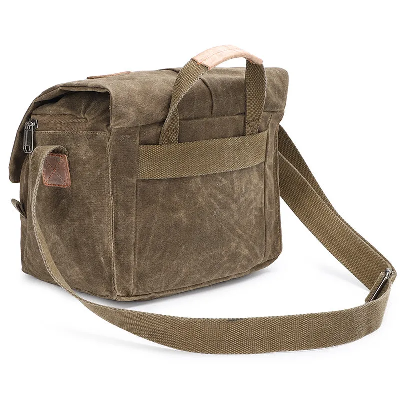 Waterproof Canvas Camera Bag for Men Women - DSLR Camera Backpack