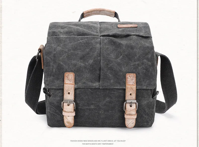 Waterproof Canvas Camera Bag for Men Women - DSLR Camera Backpack