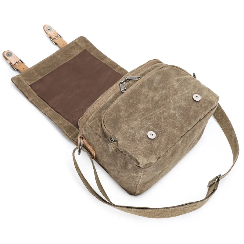 Waterproof Canvas Camera Bag for Men Women - DSLR Camera Backpack