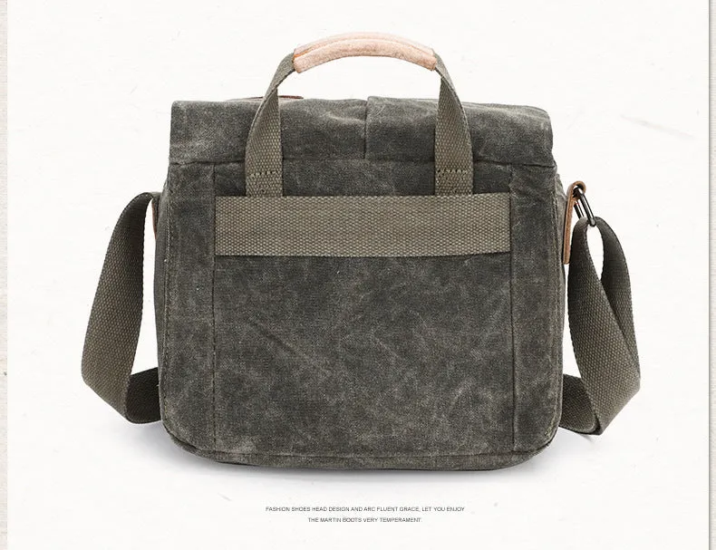 Waterproof Canvas Camera Bag for Men Women - DSLR Camera Backpack