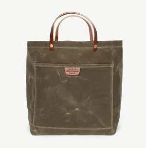 Waxed Coal Tote Bag - Field Tan